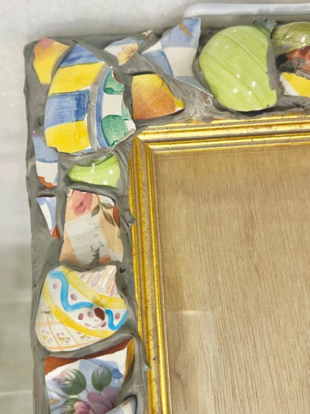 🎀 MacKenzie-Childs Mosaic Picture Frame 11x9 - Vintage 90s Aurora NY 🎀